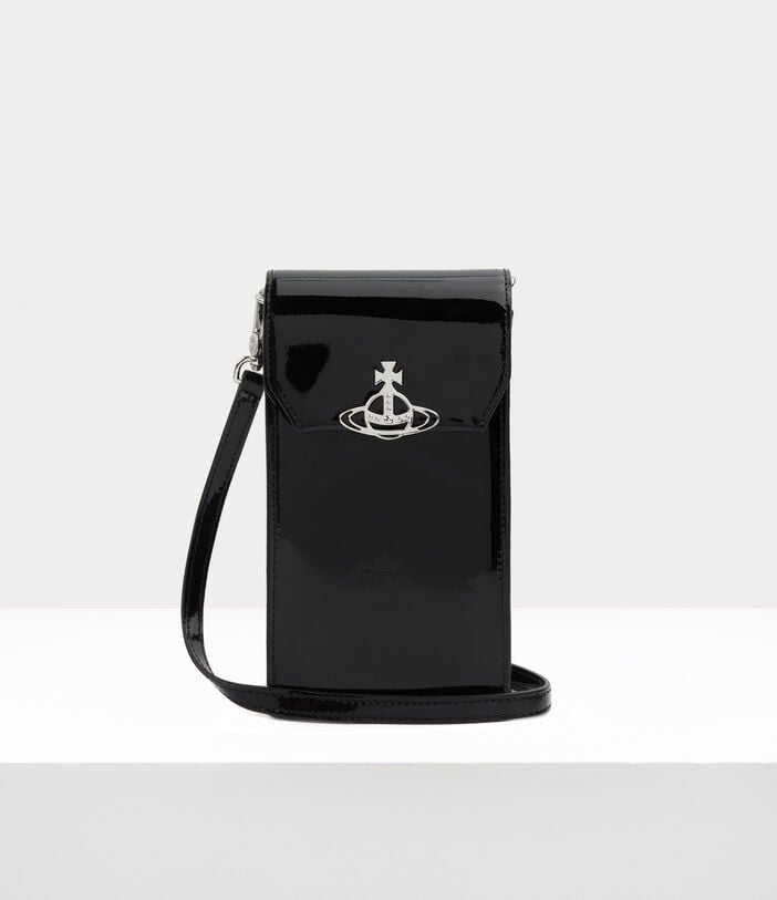 Vivienne Westwood SHINY PATENT PHONE BAG